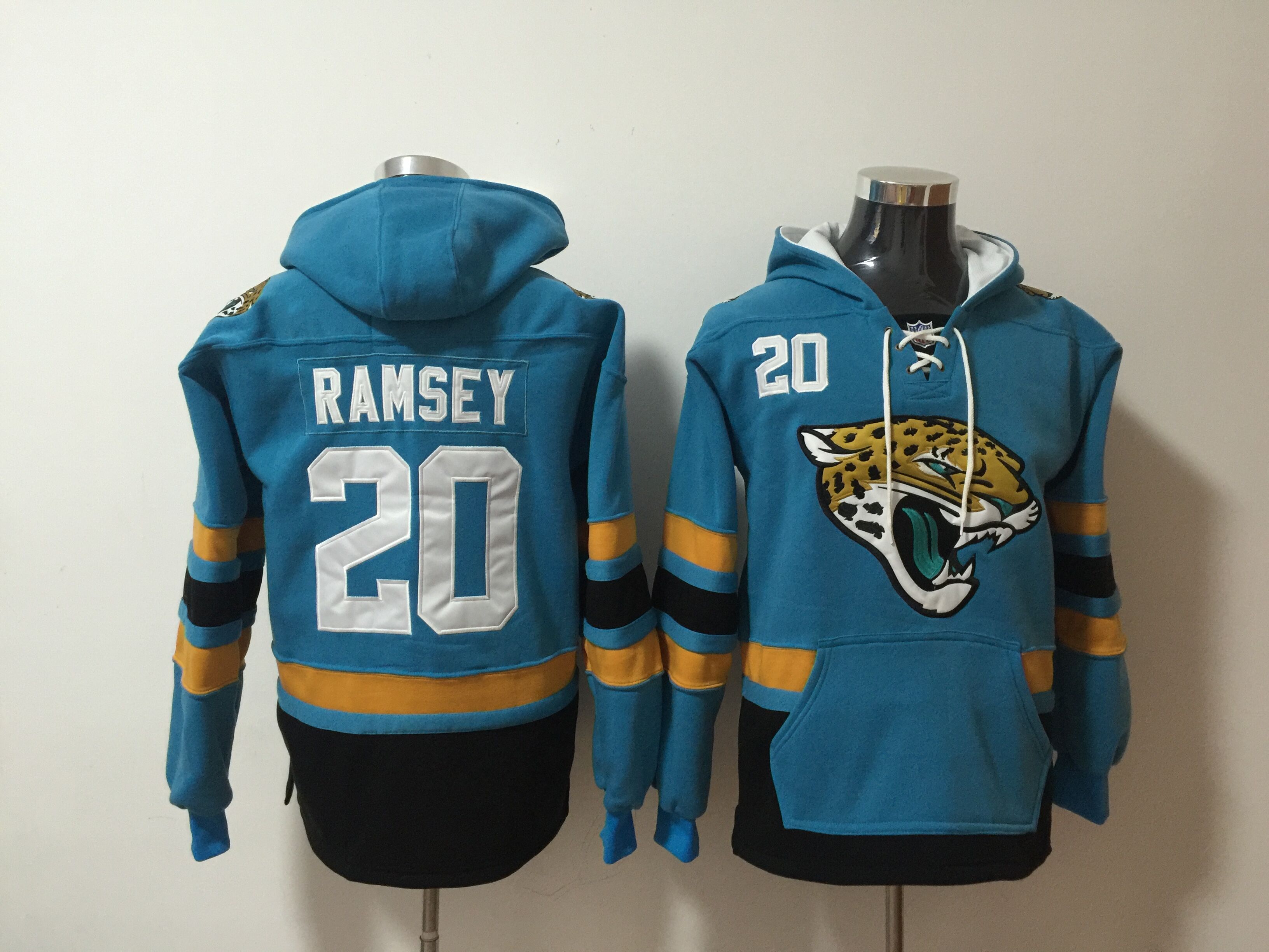 Men NFL Nike Jacksonville Jaguars 20 Ramsey blue Sweatshirts